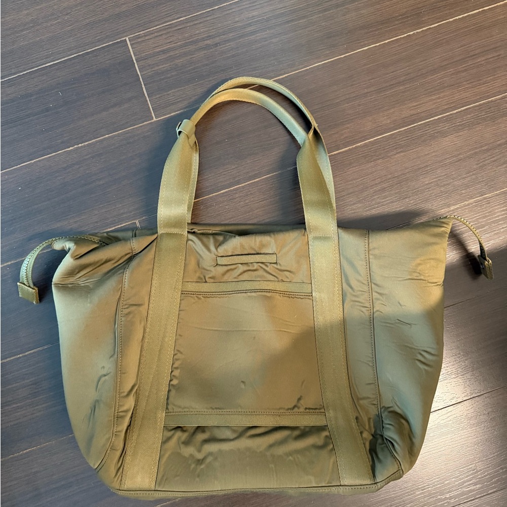 Dagne Dover Olive Green Tote with Dual Carry Handles - Picture 2 of 11